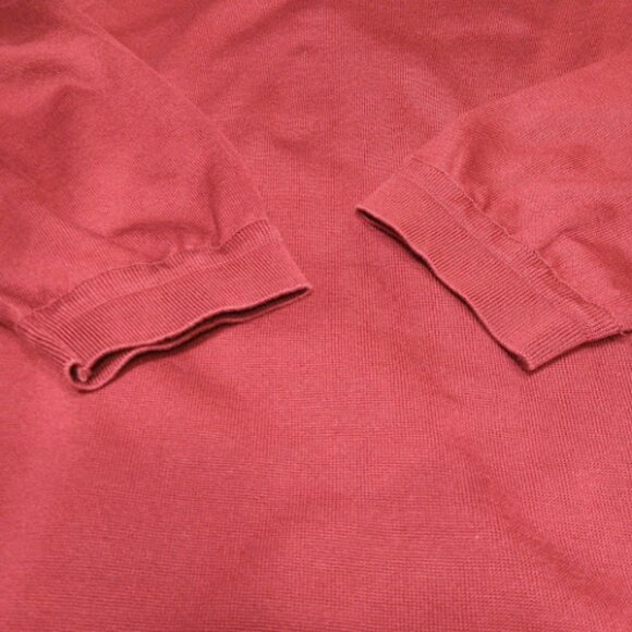 ST. CROIX SHOP Red Fine Knit Sweater Lightweight Made in The USA Breathable XL - Picture 4 of 10